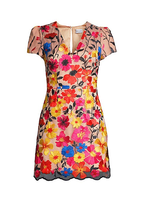 Floral Scallop Dress