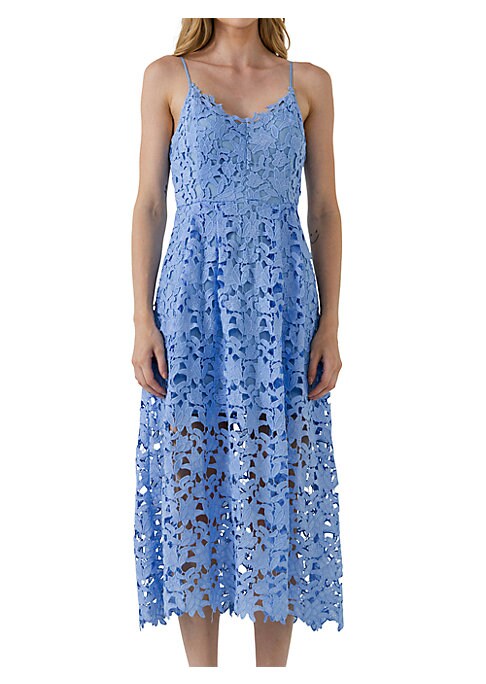 Chic Lace Midi Dress