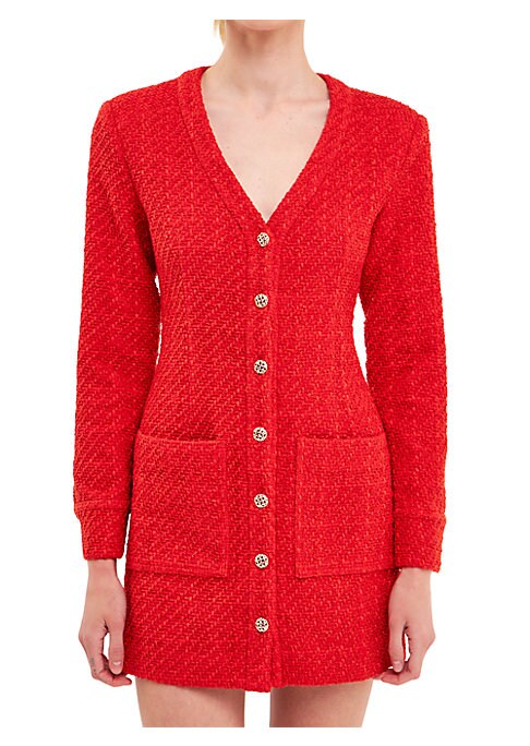 Chic V-Neck Mini Dress