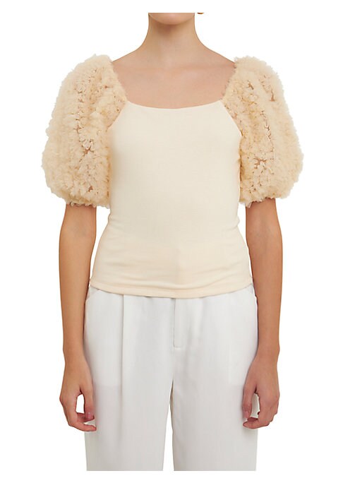 Dramatic Tulle Top