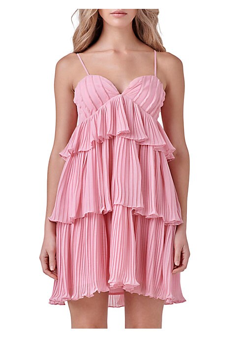 Radiant Pleated Mini Dress