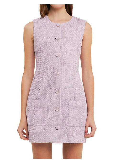 Chic Spring Tweed Dress