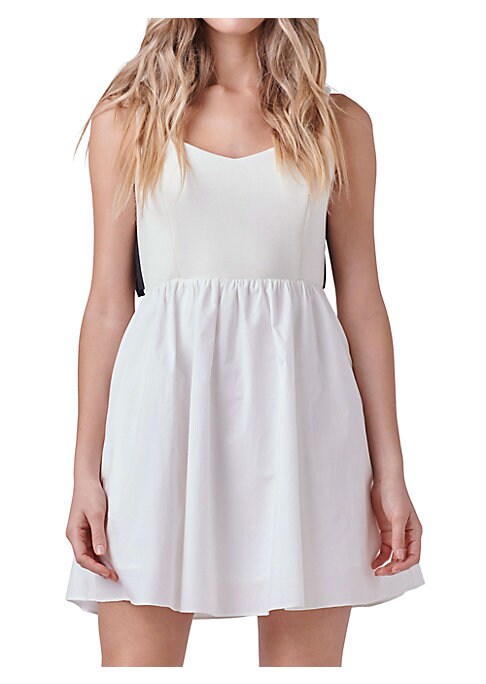 Chic Bow Flare Dress