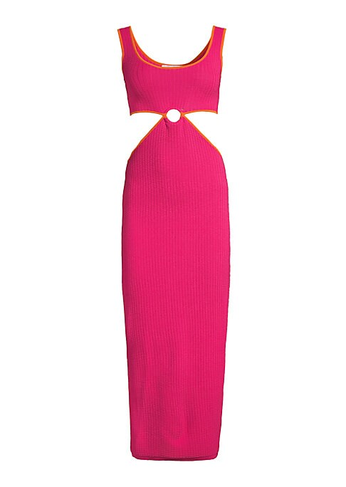 Cut-Out Elegance Midi Dress