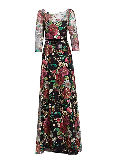 Floral Elegance Gown