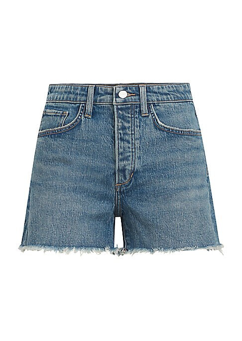 Frayed Style Denim Shorts