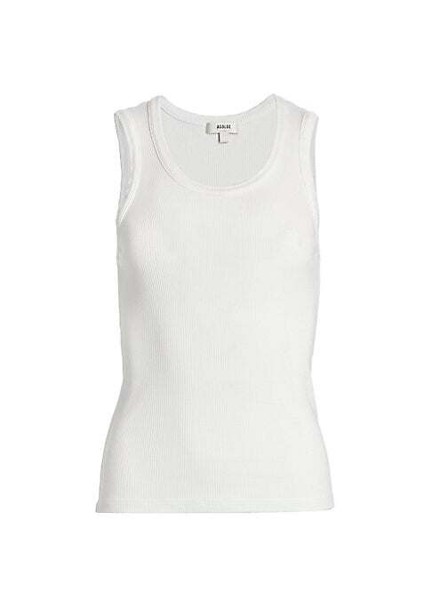 Ribbed Scoop Sleeveless Top