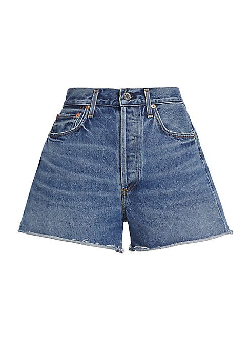 Faded Relaxed Denim Shorts