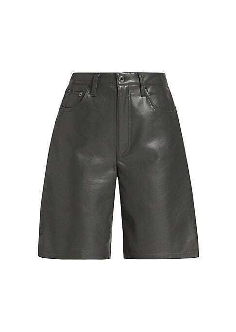 Luxe Leather Longline Shorts
