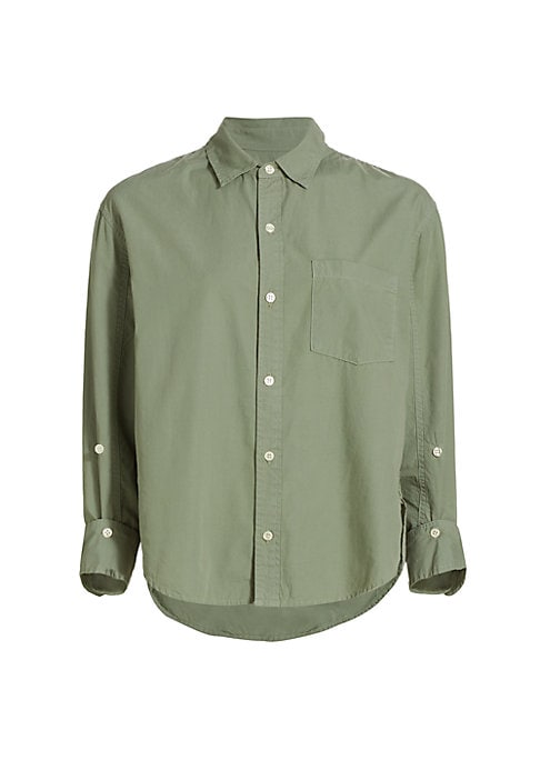 Fitted Cotton Button Shirt