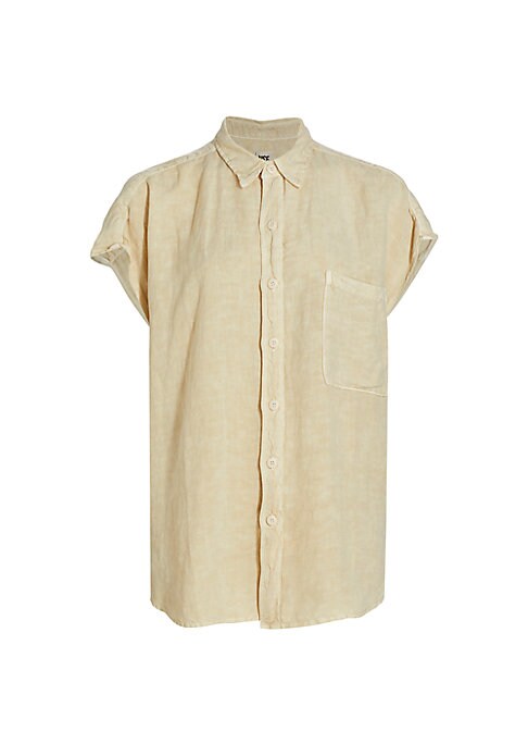 Relaxed Linen Blend Top
