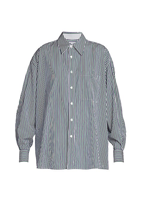 Tricolor Button-Up Top