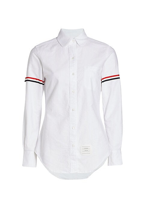 Striped Sleeve Casual Shirt