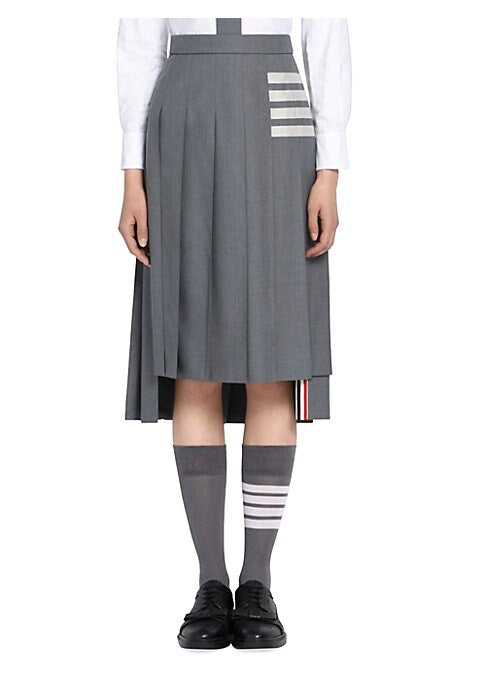 Graphic Pleat Skirt
