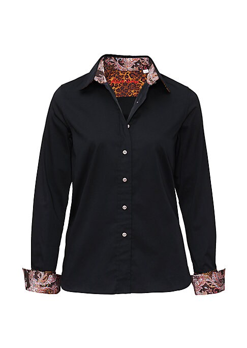 Chic Paisley Detail Shirt