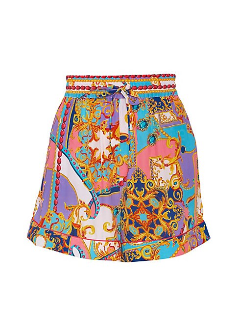 Ornate Drawstring Shorts