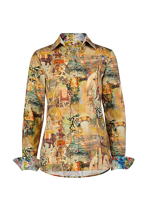 Scenic Flare Cotton Shirt