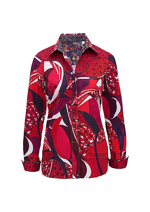 Geometric Sateen Shirt