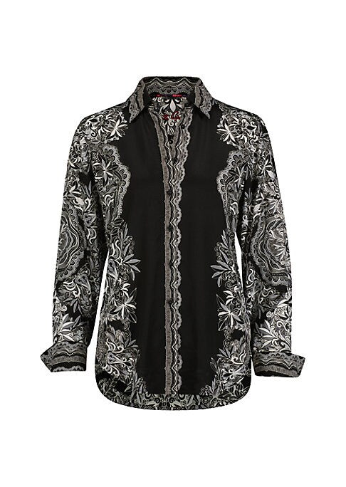 Floral Luxe Silk Shirt