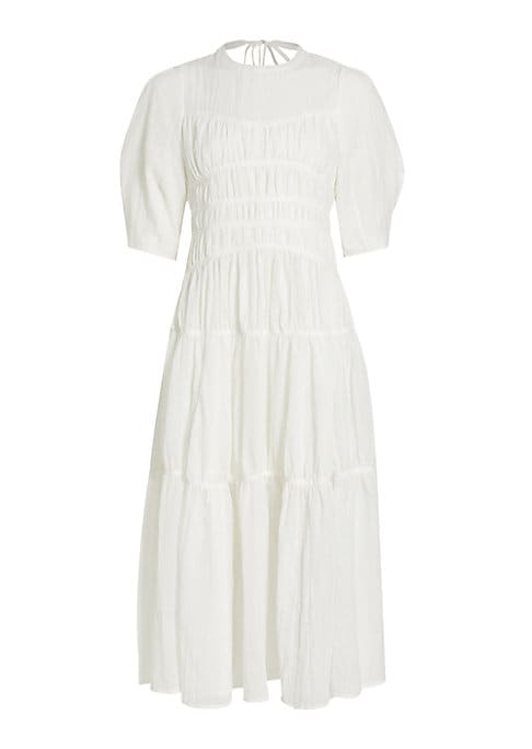 Tiered Puff Dress