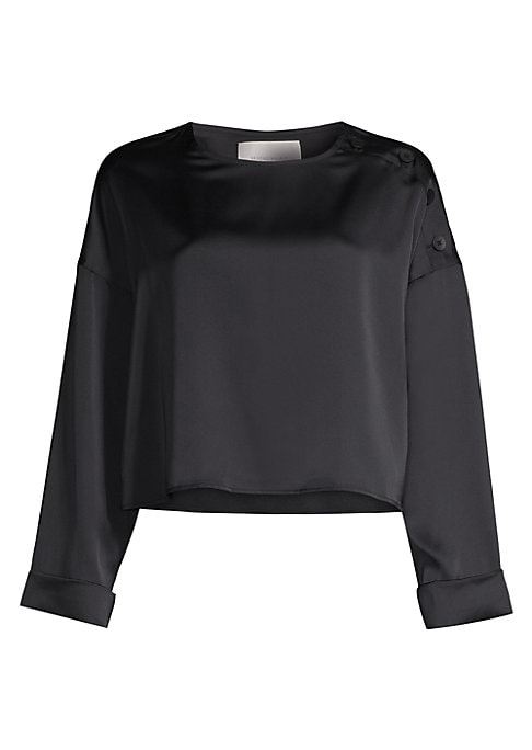 Satin Asymmetric Blouse