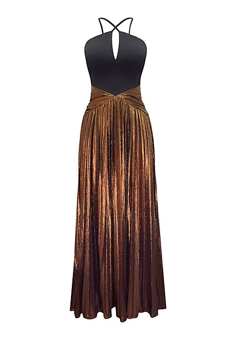Chic Pleated Maxi Dress