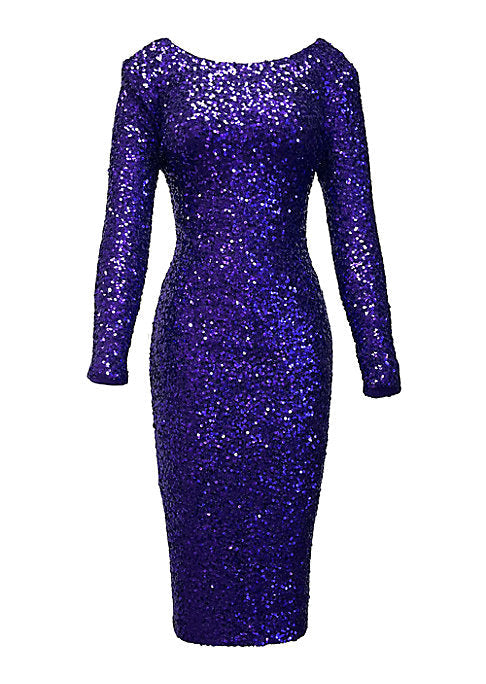 Glittering Bodycon Midi Dress