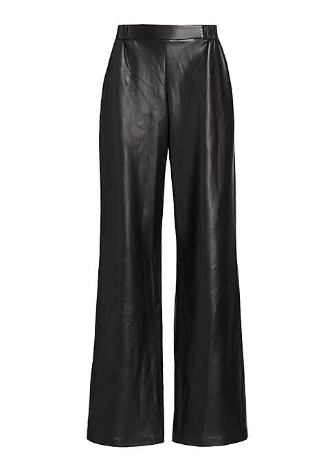 Chic Faux Leather Trousers