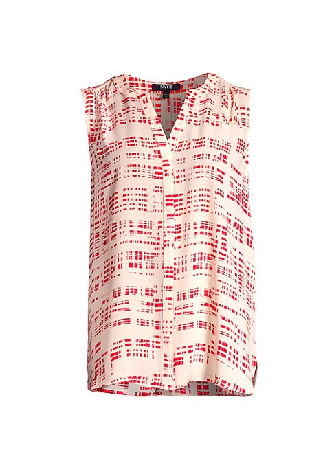 Vibrant Pintuck Blouse
