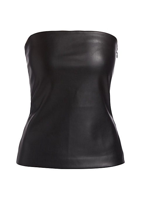 Chic Faux Leather Tops