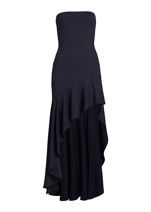 Strapless Flowing Maxi Dress