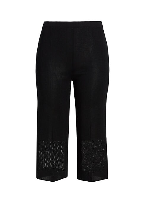 Edgy Mesh Trim Trousers