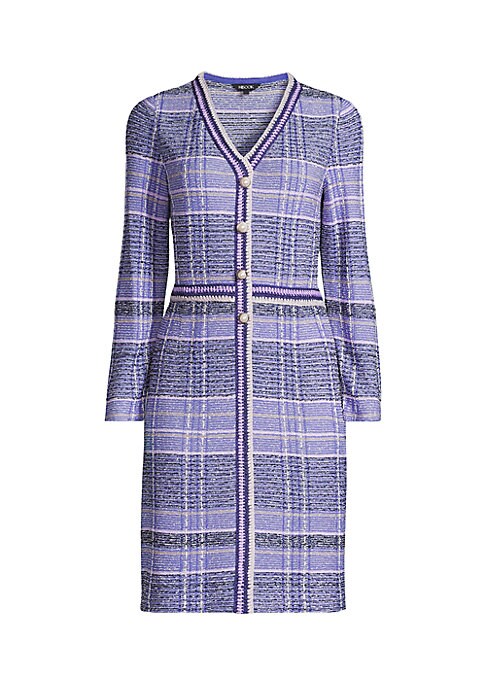 Plaid Pearl Button Dress