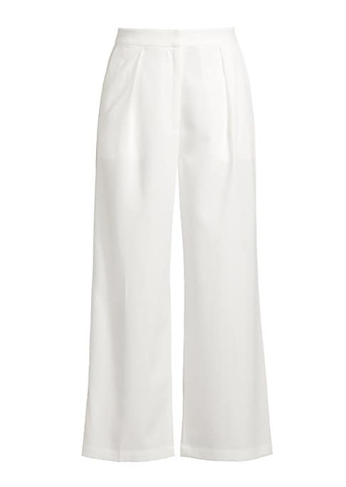 Chic Pleated Crop Trousers