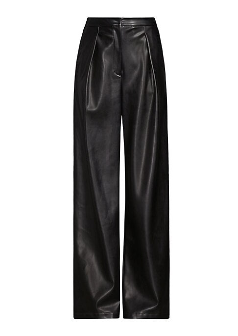 Chic Vegan Leather Trousers