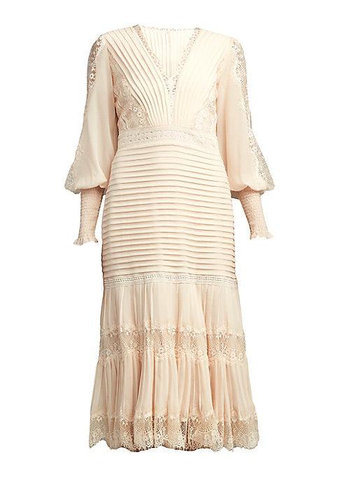 Lace Elegance Midi Dress