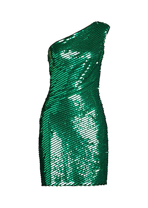 Glimmering One-Shoulder Dress