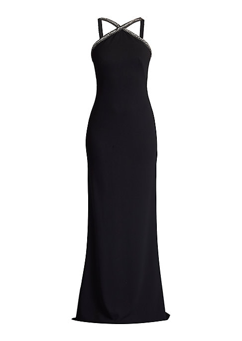 Chic Crisscross Evening Dress