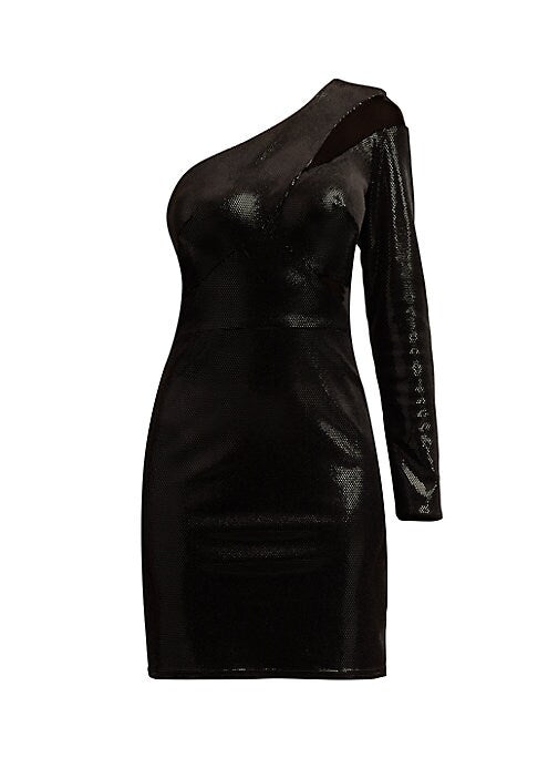 Glimmering Asymmetric Dress