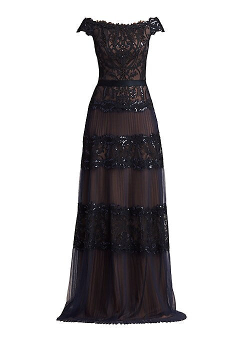 Sparkle Tiered Evening Dress