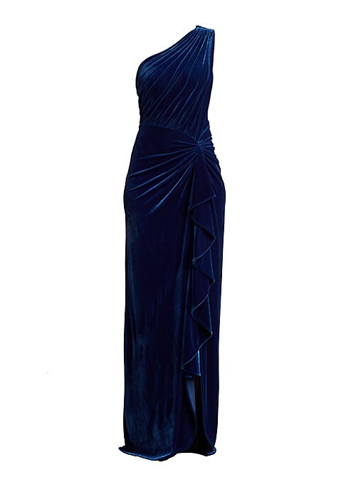Draped Velvet Elegance