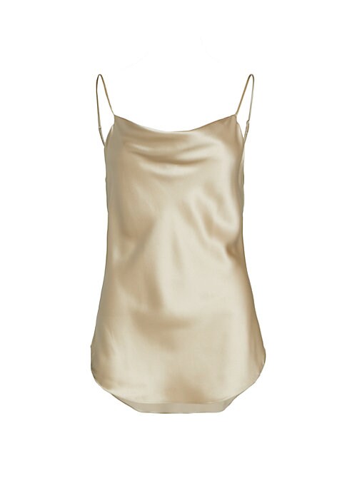 Silk Cowl Neck Top