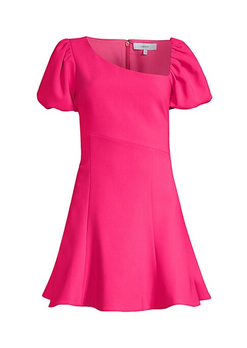 Puff Sleeve Asymmetric Dress