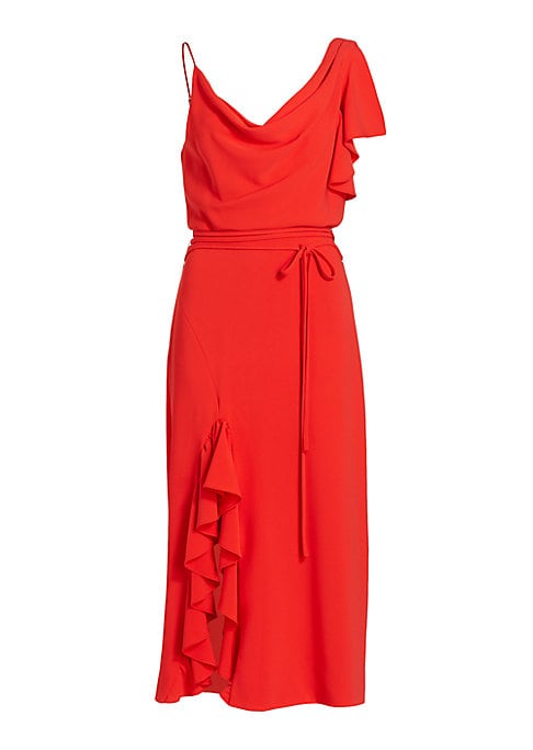 Flutter Sleeve Midi Dress