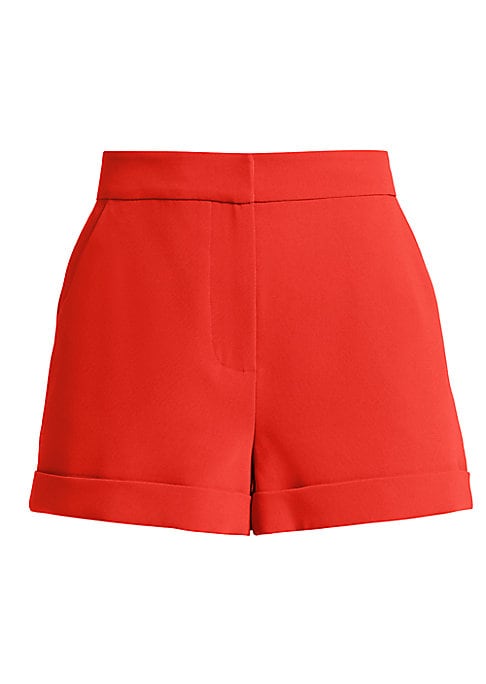 Textured Chic Crepe Shorts