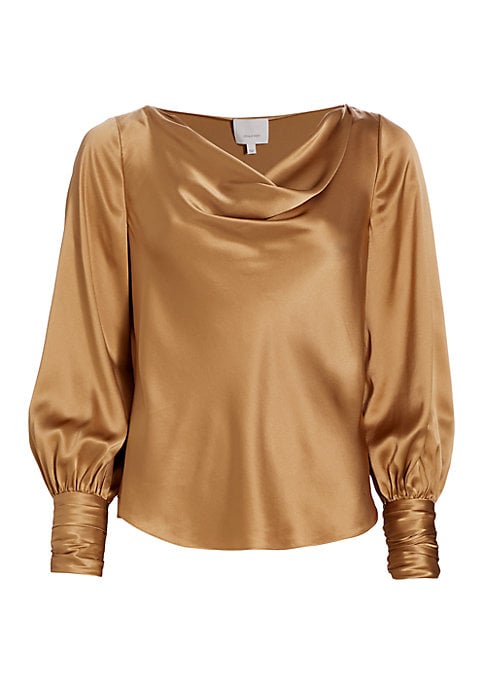 Glamorous Silk Draped Top