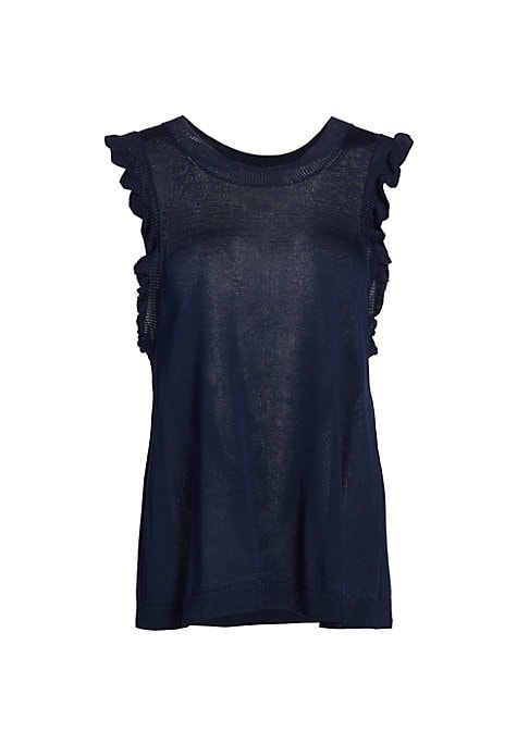 Ruffled Viscose Top
