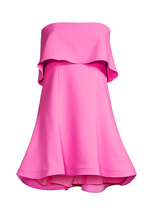 Flared Strapless Mini Dress