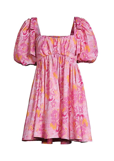 Floral Puff Minidress