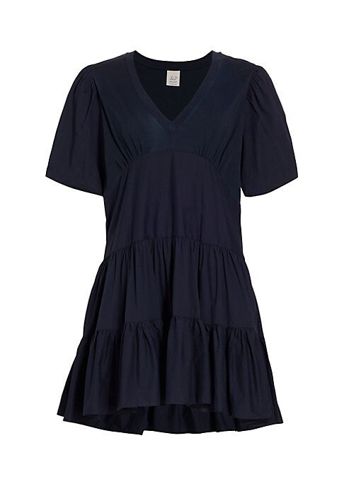 V-Neck Tiered Minidress